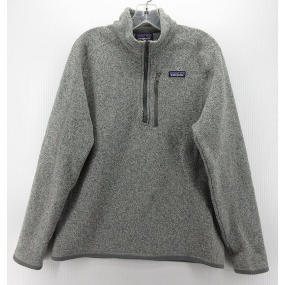 Patagonia Jacket Medium Better Sweater 1/4 Zip Pullover Medicine Logo * - Picture 1 of 15